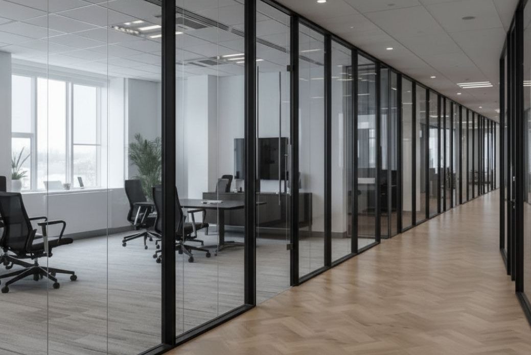 Dubbelglas wandsysteem Dubbelglas wandsysteem